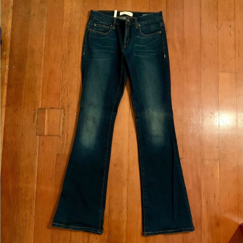 Henry & Belle Mini Micro Flare Denim Blue Jeans Size 28